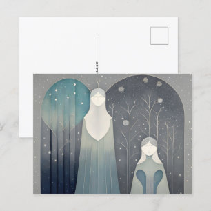 Grey Family portrait, Postcrossing Postcard
