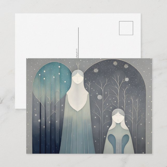 Grey Family portrait, Postcrossing Postcard (Front/Back)