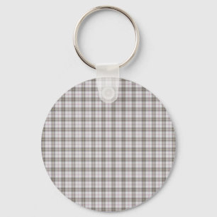 Grey fashion tartan keychain