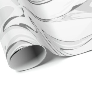 Grey faux marble texture wrapping paper