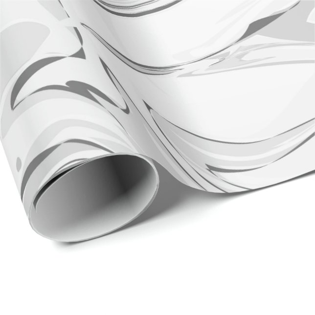 Grey faux marble texture wrapping paper (Roll Corner)