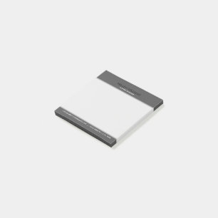 Grey Faux Vintage Leather Post-it Notes