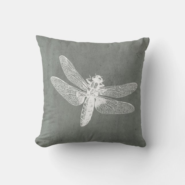 Grey Firefly Pillow (Front)