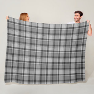 Grey Flannel Print, Fleece Blanket, 60"x 80"
