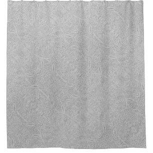 Grey Floral Embossed Look
