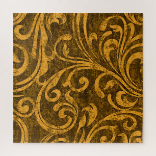 Grey floral, high-resolution seamless texture. jigsaw puzzle