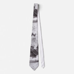 Grey Floral Tie