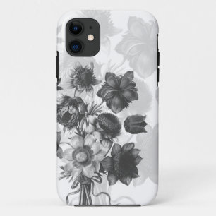Grey Flower Bouquet Custom iphone 5 Case