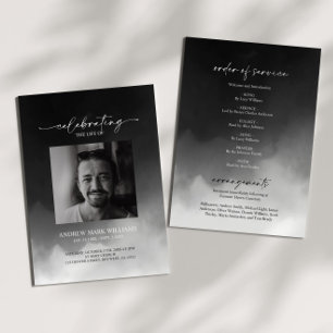 Grey Fog Memorial Funeral Order of Service Program
