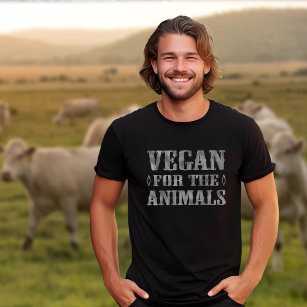 Grey Foil Vegan For The Animals (unisex), Activism T-Shirt