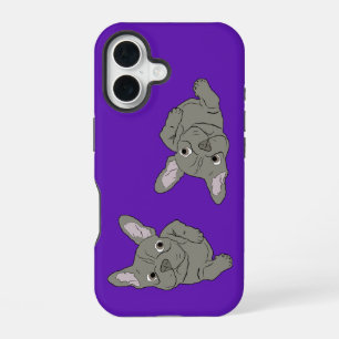 Grey Frenchie iPhone 16 Case