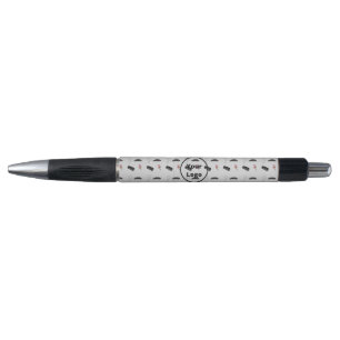 Grey funeral business pattern pen