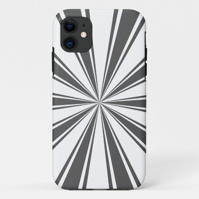 Grey Funky Stripes Seamless Graphic Art Case-Mate iPhone Case (Back)