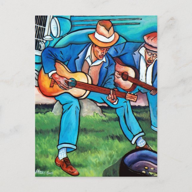 Grey Gallery: Roadside Blues Postcard (Front)
