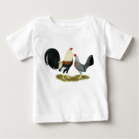 Grey Game Fowl Pair