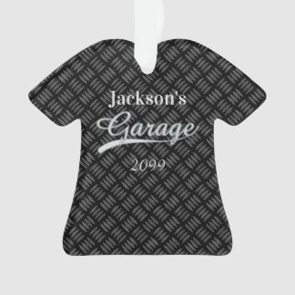Grey Garage Shirt Shaped Ornament