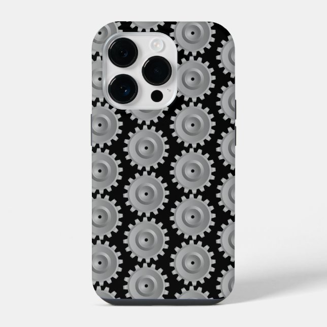 Grey Gear iPhone Case (Back)