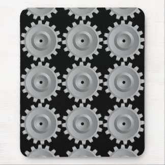 Grey Gear Mouse Pad