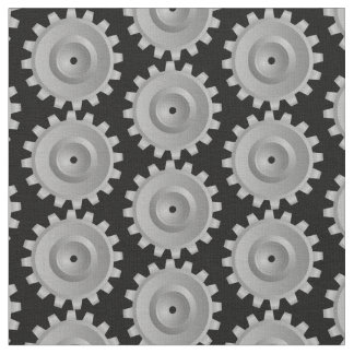 Grey Gears Fabric