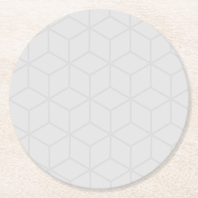 Grey geometric coaster set (Front)
