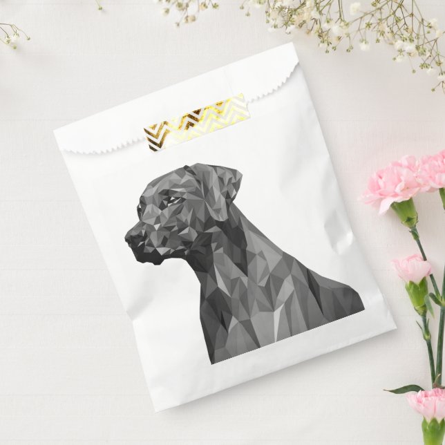 Grey Geometric Dog  Favour Bag (Sealed)