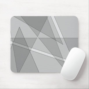 Grey Geometric  Mouse Pad