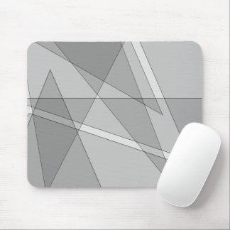 Grey Geometric  Mouse Pad
