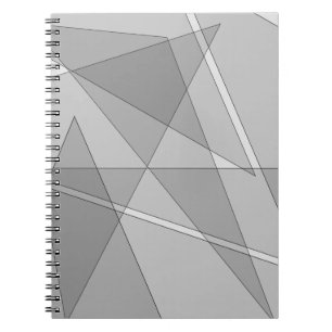 Grey Geometric  Notebook