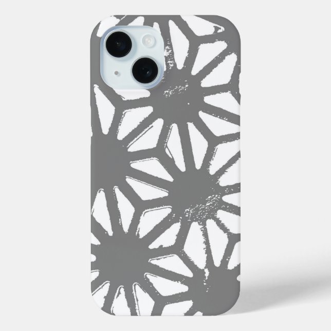Grey geometric pattern Case-Mate iPhone case (Back)