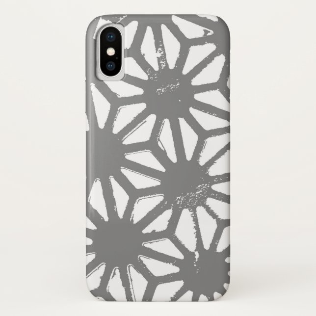 Grey geometric pattern Case-Mate iPhone case (Back)