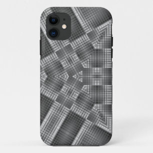 Grey Geometric Pattern iPhone 11 Case