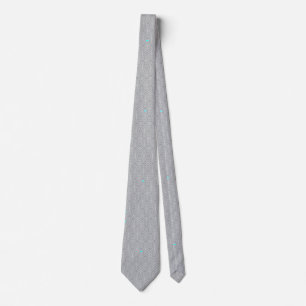 Grey geometric pattern Gift for Dad Tie