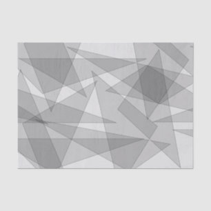 Grey Geometric  Tissue Paper