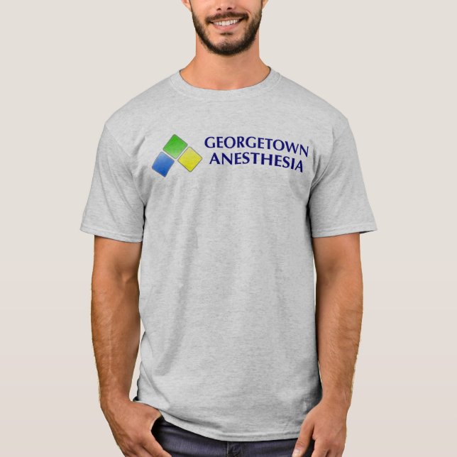 Grey - Georgetown Anesthesia T-Shirt (Front)