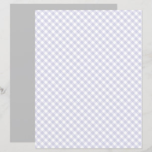 Grey Gingham Scrapbook Paper