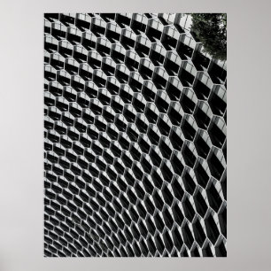 Grey glass roof poster