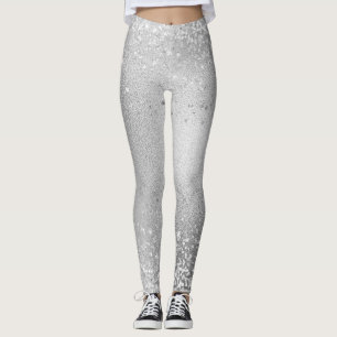 Grey Glitter Sparkles Leggings