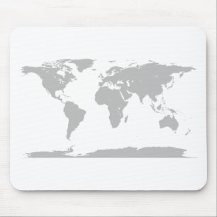 grey globe mouse pad