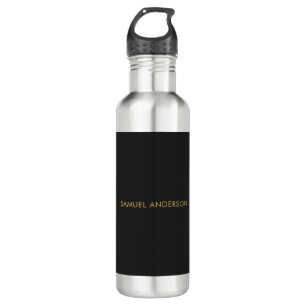 Grey Gold Colour Professional Add Name 710 Ml Water Bottle