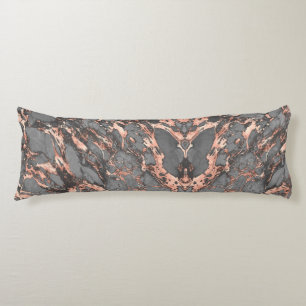 Grey gold rose marble modern design body pillow