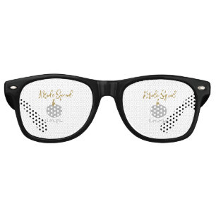 Grey golden pumpkin fall bride squad modern retro sunglasses