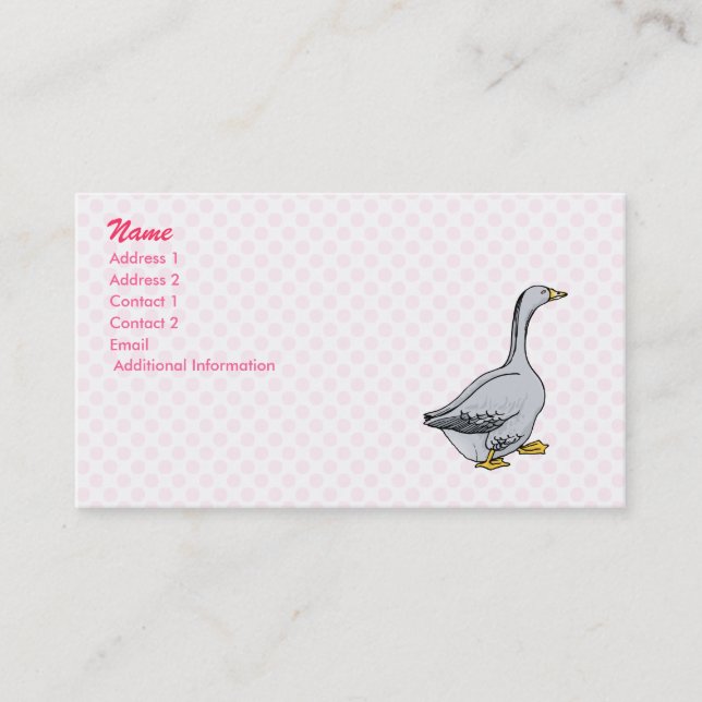 Grey Goose Business Card (Front)
