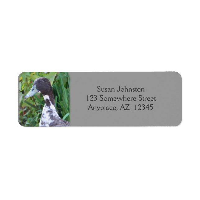 Grey Goose Farm Animal Address Label (Front)