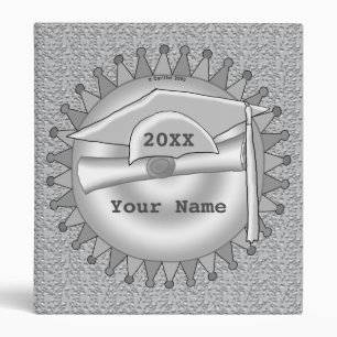 Grey Grad Cap Pennant binder