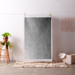 Grey Gradient Geometric Mesh Pattern Fabric