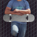 Grey Gradient Geometric Mesh Pattern Skateboard<br><div class="desc">Grey Gradient Geometric Mesh Pattern skateboard. Elegant and cool Triangle geometric mesh with black white grey gradient. Grey Gradient Geometric Mesh Pattern unique gifts for him.</div>