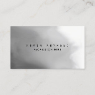grey gradient professional elegant business card