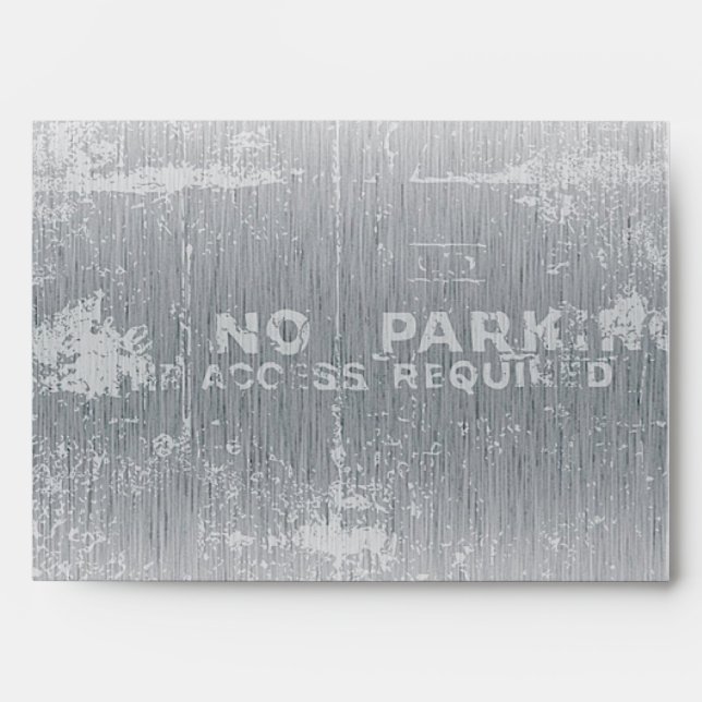 Grey graffiti print envelope (Front)
