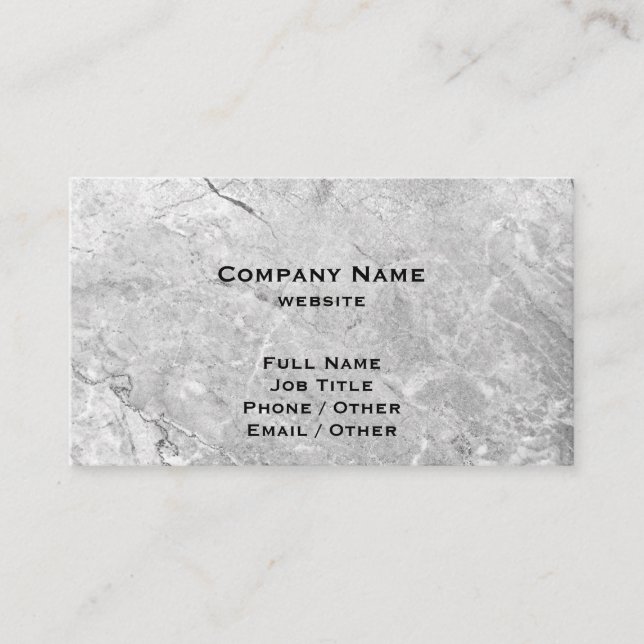 Grey Granite Business Card (Front)