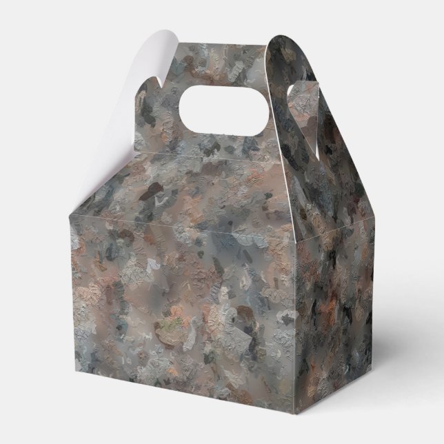 Grey Granite Favor Box (Front Side)
